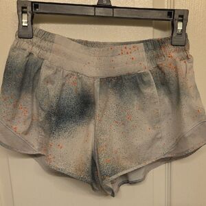 lululemon athletica Gray and Orange Athletic Shorts
